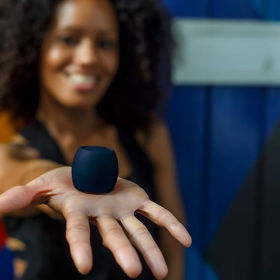 Boompods Zero Mini Bluetooth Speaker - Small Portable Speakers, Navy Blue