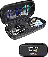 Personalised Darts Case with Custom Text – Dart Holder Case for 3 Darts – Compact Travel Storage Pouch – Custom Gift for Darts Players, Men & Women