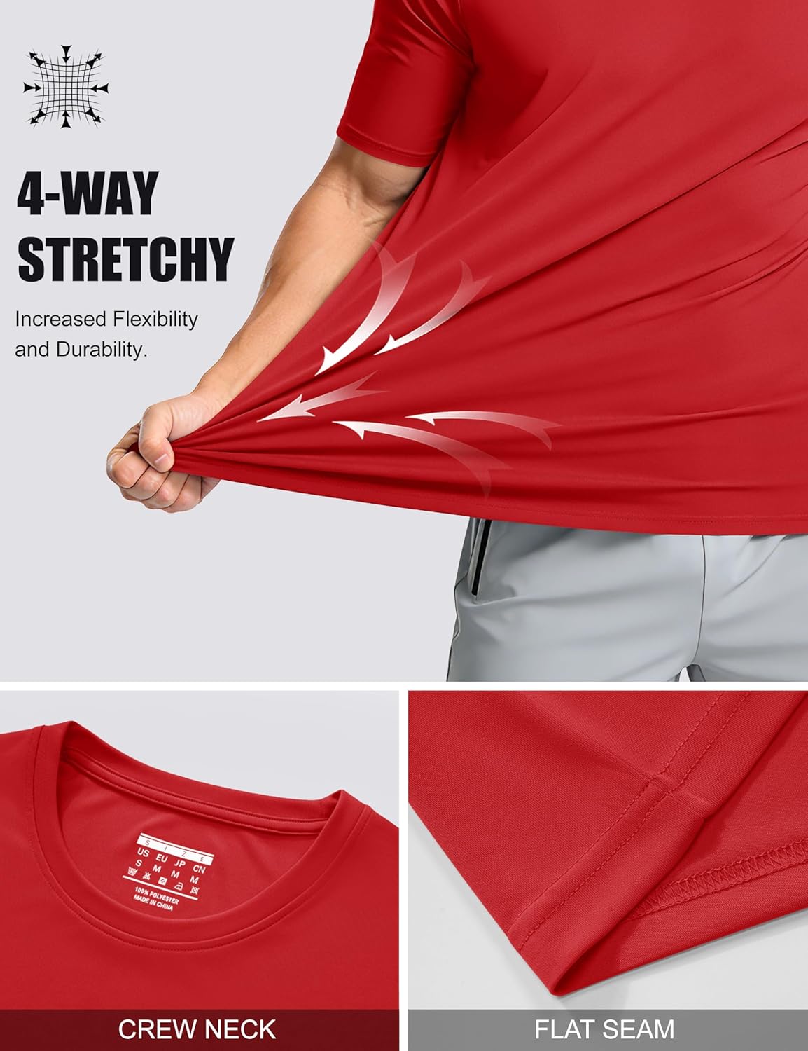 MAGCOMSEN Men's Short Sleeve UPF 50+ T-Shirt Quick Dry Rash Guard Athletic Running Swim Top Tee Performance Water Shirts - Image 6