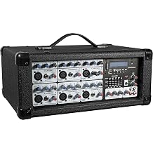 Soundlab Powered Music Mixer Amplifier 120W With 6 Channels and Graphic Media Player and Effects