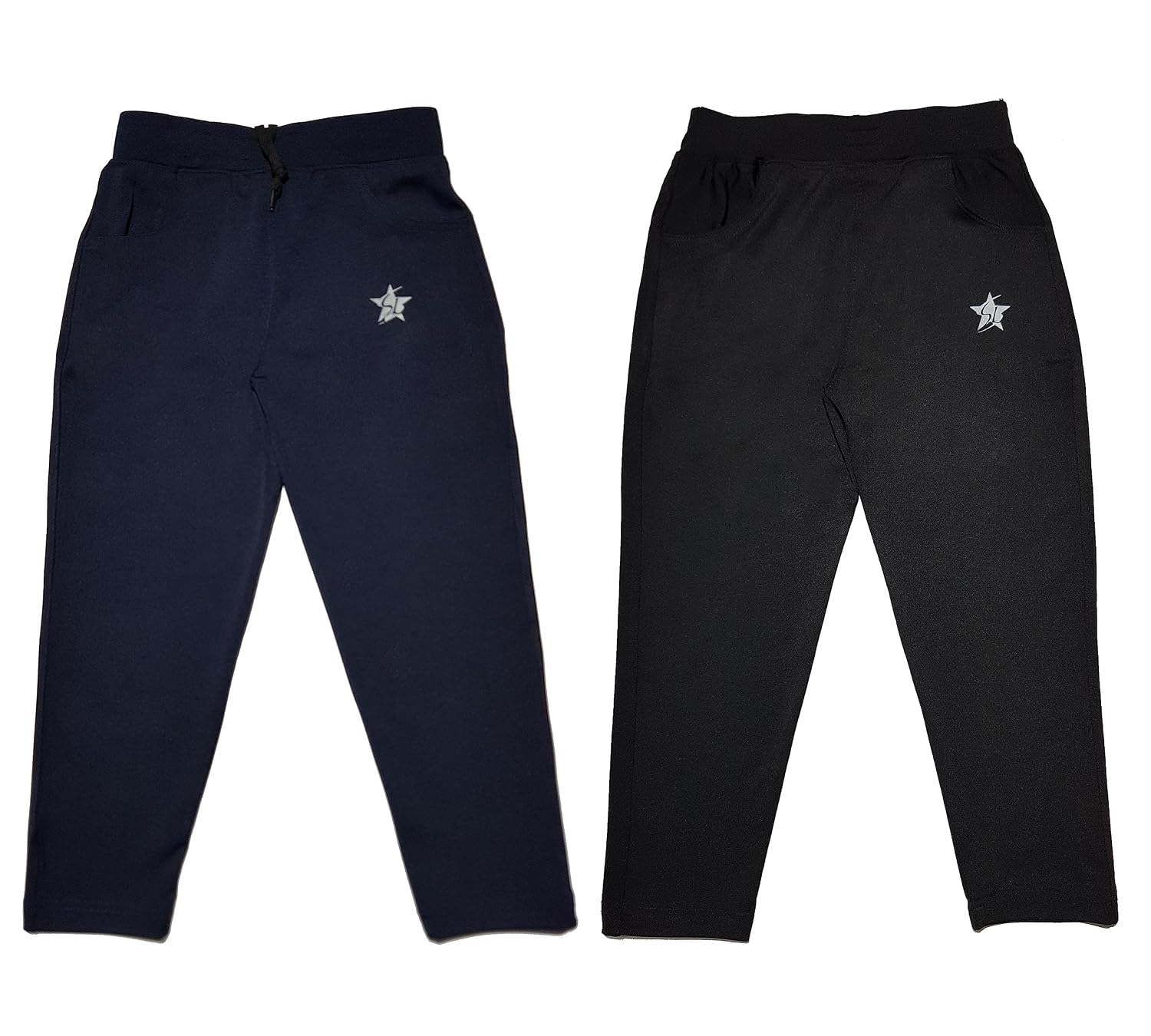 STARLATH Unisex Kids Trackpants, 4 Way Lycra Stretchable Pants and Lowers for Boys and Girls Kids, Use Daily Routine, Mult...
