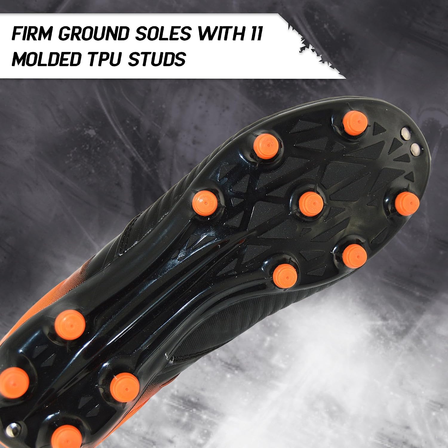 Vizari Liga Outdoor Firm Ground Kids Soccer Cleats | Athletic Football Shoes for Boys and Girls | Professional Futsal Football Training Soccer Shoes (Toddler/Little Kid/Big Kid)