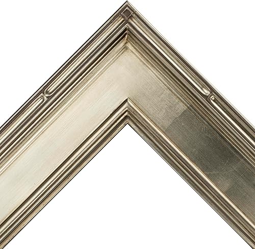 Miniatura 2 de Creative Mark Colección Museum - Marcos plisados plateados de 11 x 14 pulgadas, calidad de museo, para fotos, obras de arte, pinturas y más, 2