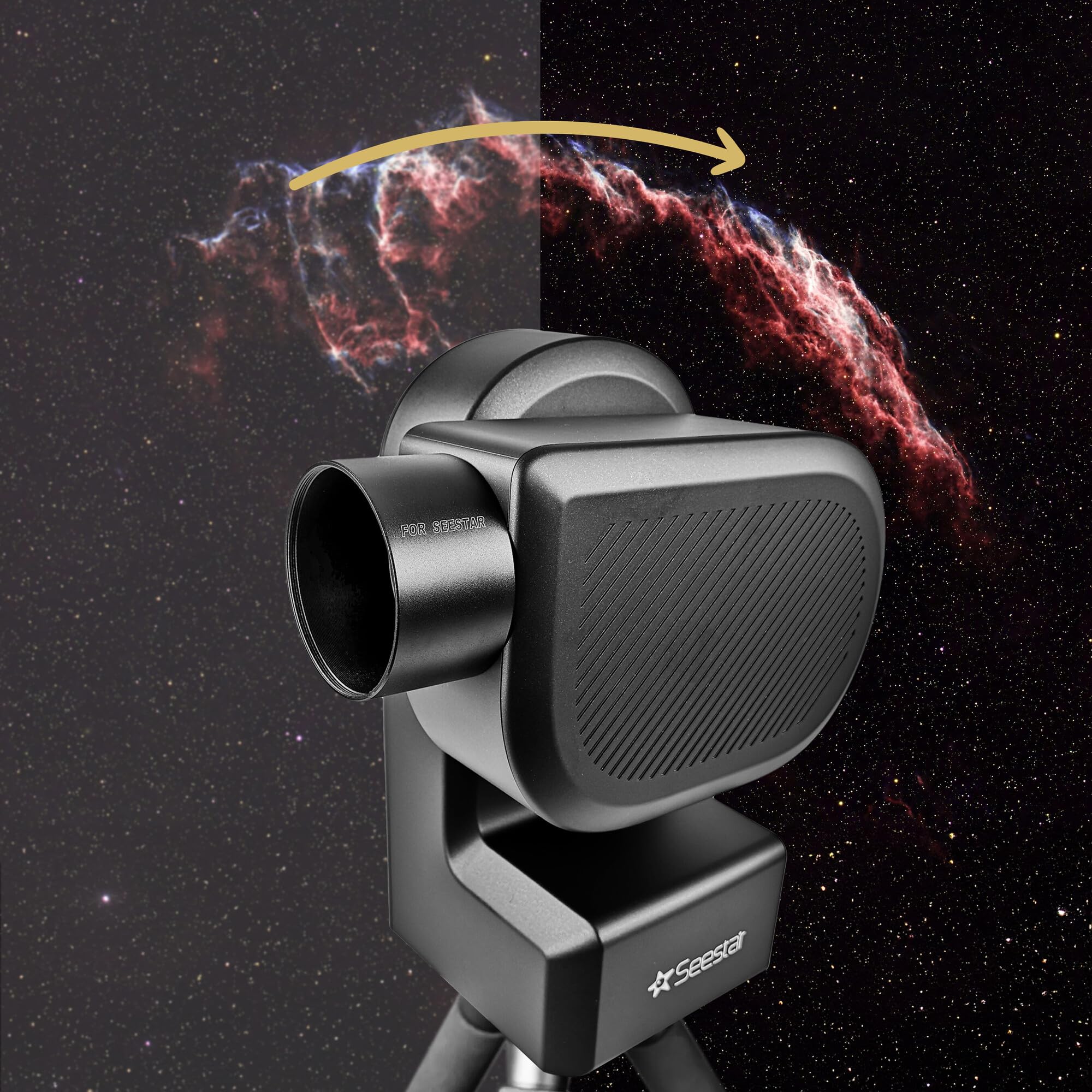 ZWO Smart Telescope Seestar S50 & Omegon Taukappe für optimalen Schutz | Intelligentes Teleskop | Astrofotografie leicht gemacht | kompakt & benutzerfreundlich | Staub- & Streulichtschutz