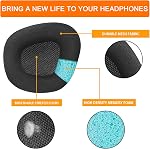 Replacement Ear Pads Cushions for Corsair Void & Corsair Void PRO RGB Wired/Wireless Gaming Headsets with Black Mesh Fabric, Memory Foam