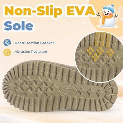 Mishansha Kids Winter Snow Boots Boys Girls for Toddler Little Kid Big Kid