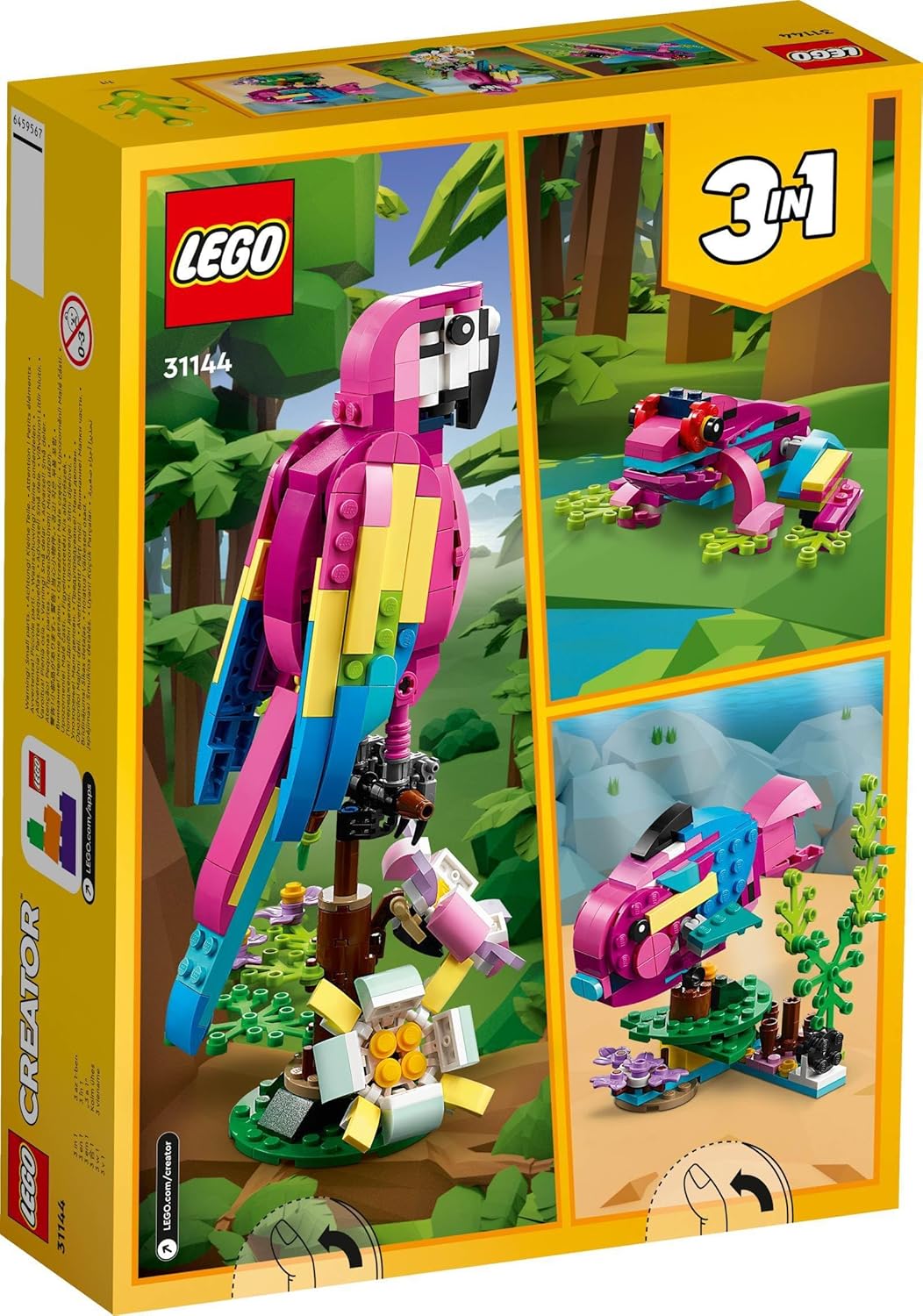 Lego 31144 Exotic Pink Parrot & 31136 Exotic Parrot Set of 2