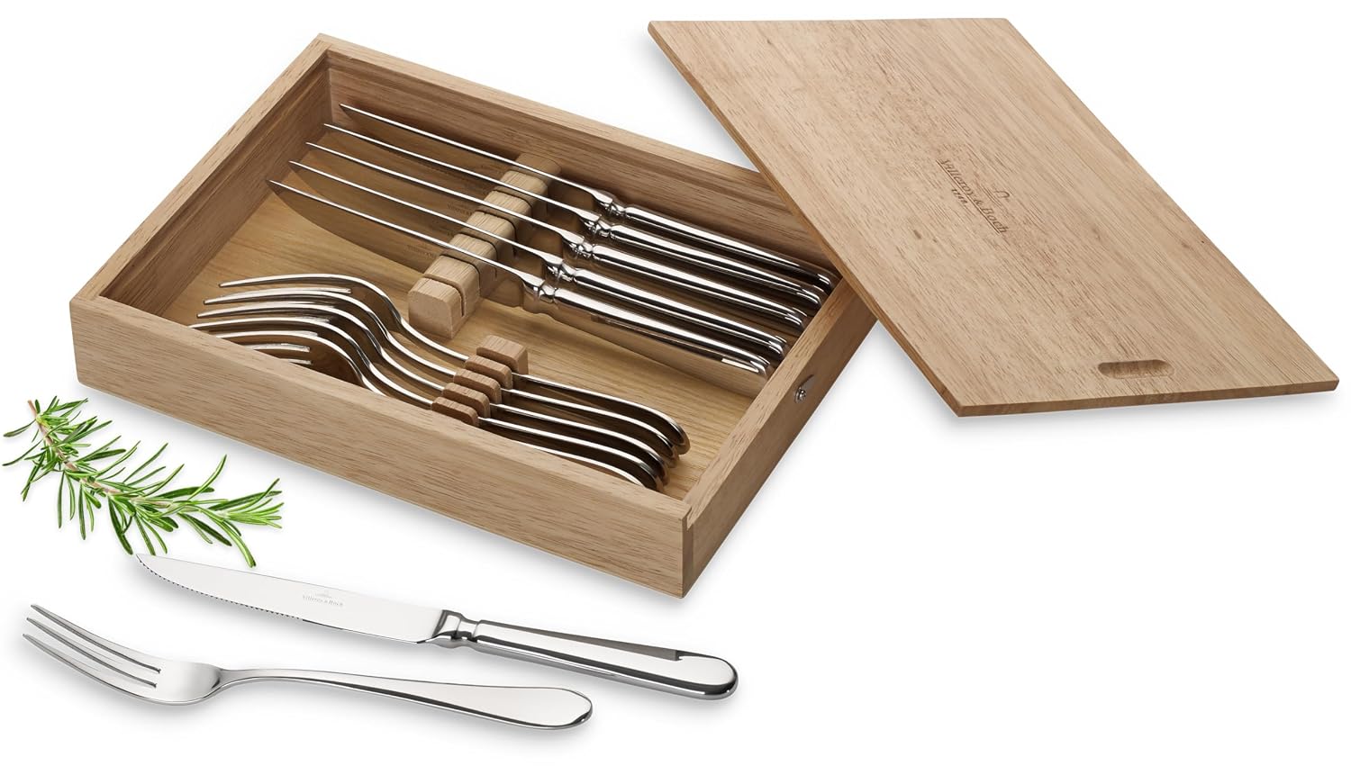 Villeroy und Boch - Oscar Steakbesteck, 12 tlg., für bis zu 6 Personen, Edelstahl, spülmaschinengeeignet