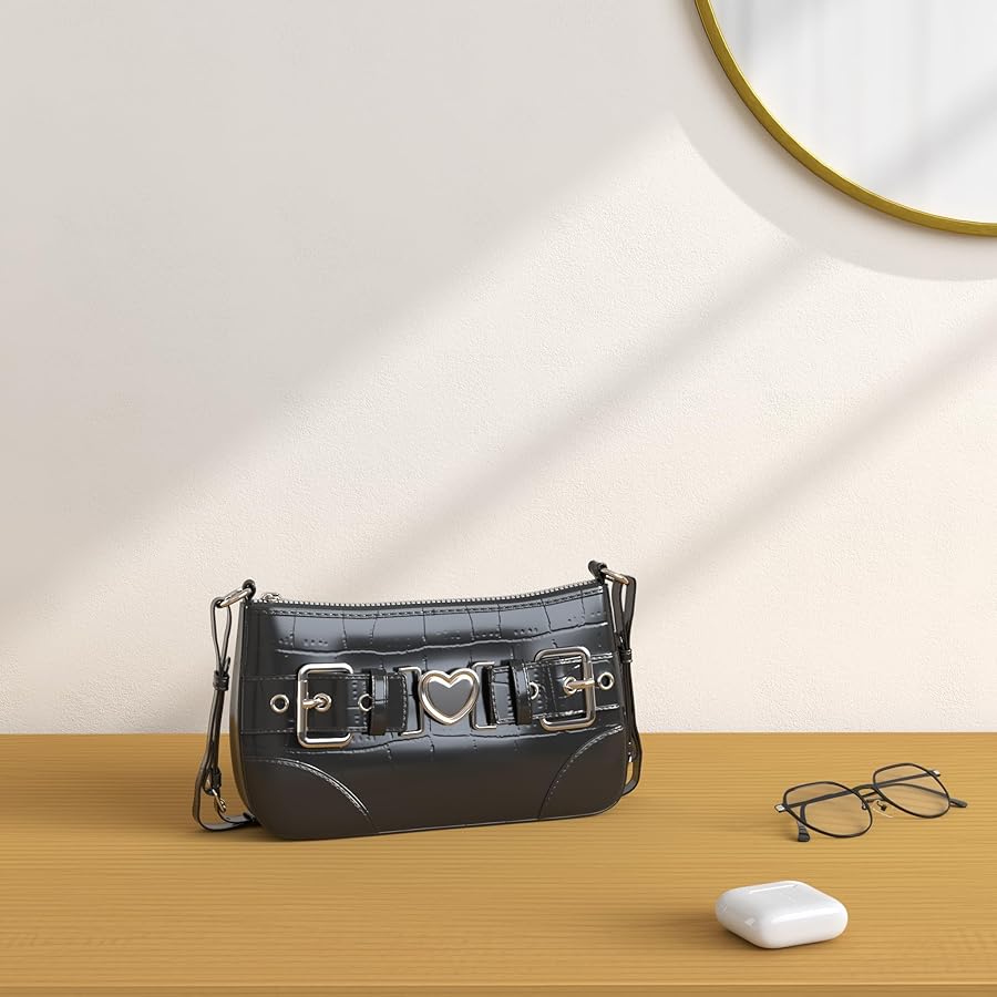 Amazon.com: FONETTOS Punk Bag, Sourpuss Gothic Tote Purse Y2K Cool