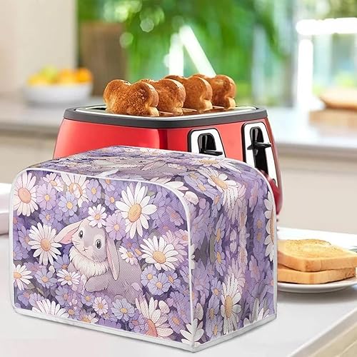 Vista 150 de UNICEU Funda acolchada para tostadora con patrón de café, se adapta a la mayoría de tostadoras estándar de 4 rebanadas patrón de café,Hojas de otoño