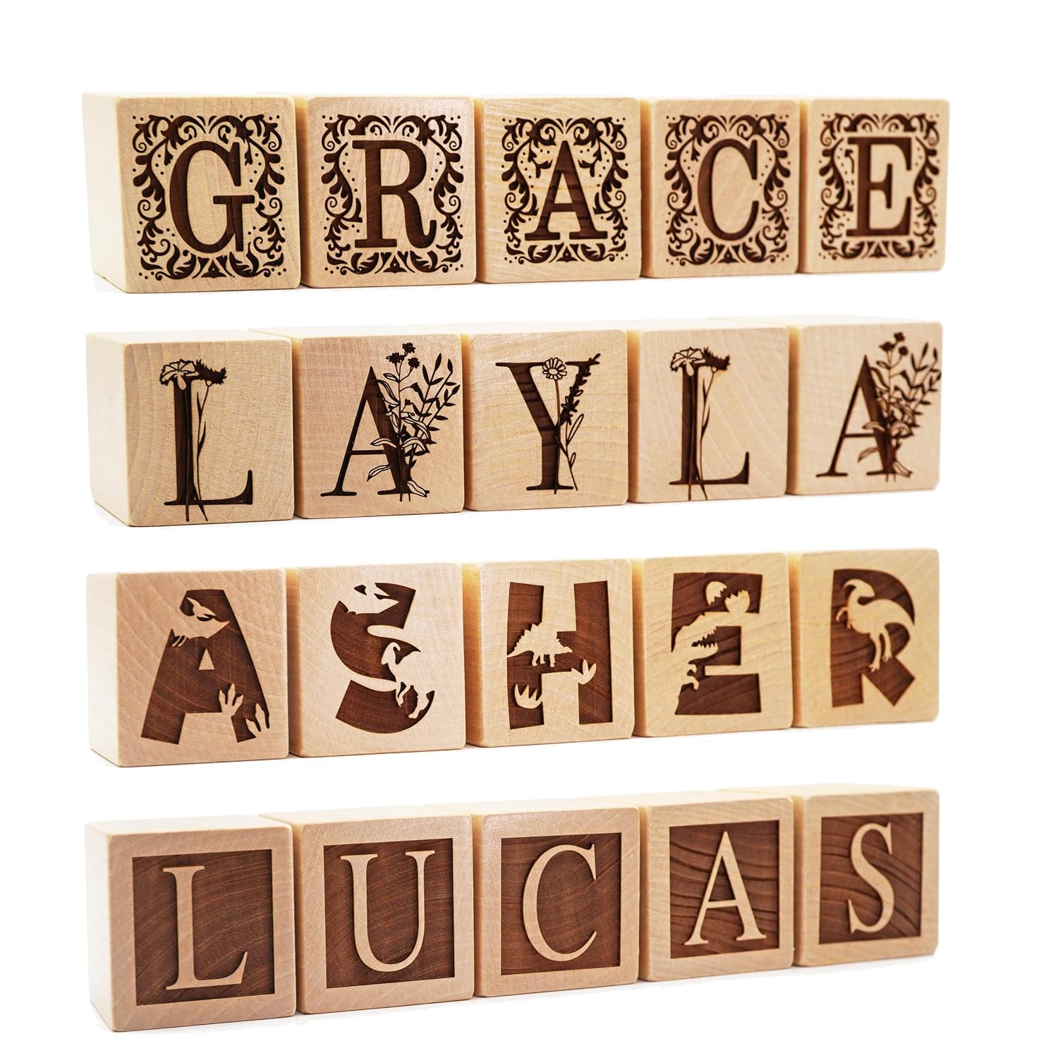 Personalized Nursery Name Block Letters - Custom Wooden Name Blocks for Vintage Nursery Decor/Custom Gift new mom boy Girl new mom Baby Shower