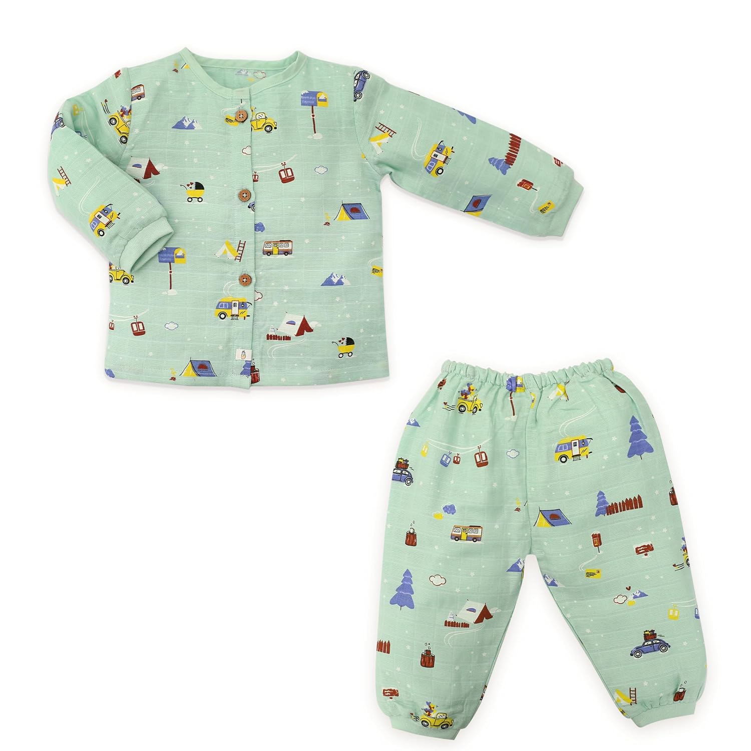 HONCHO BABY - Organic Cotton Muslin Full Sleeves Top and Pant | Sleepsuits | Boys & Girls | Pyjama Set | Lounge Sets| 0 Mo... - Review, Price and Buying Guide