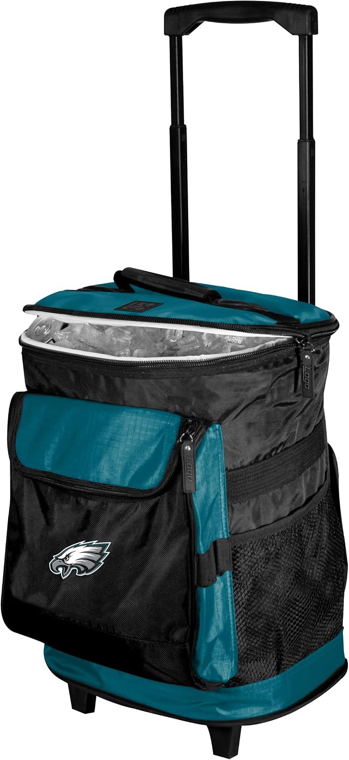 Logo Brands Officially Licensed NFL Unisex Rolling Cooler, One Size, Team Color