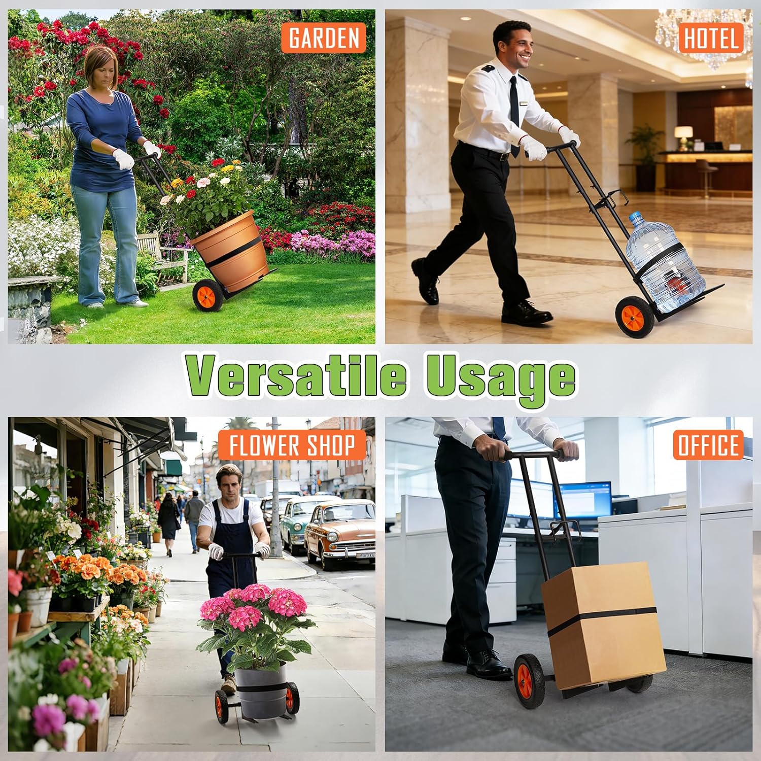 Plant Caddy with Wheels, 3.6FT Heavy Duty Plant Dolly with Adjustable Gripping Arms and Base, Rolling Plant Mover Cart Planter Caddies with Strap for Indoor or Outdoor Garden Plants, Pots