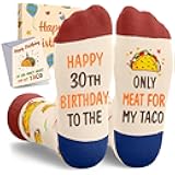 30th Birthday Socks for Him – Funny Adult Novelty Gift for Boyfriend or Husband, Grippy Sole Cozy Socks for Home, Not Suitable for Children