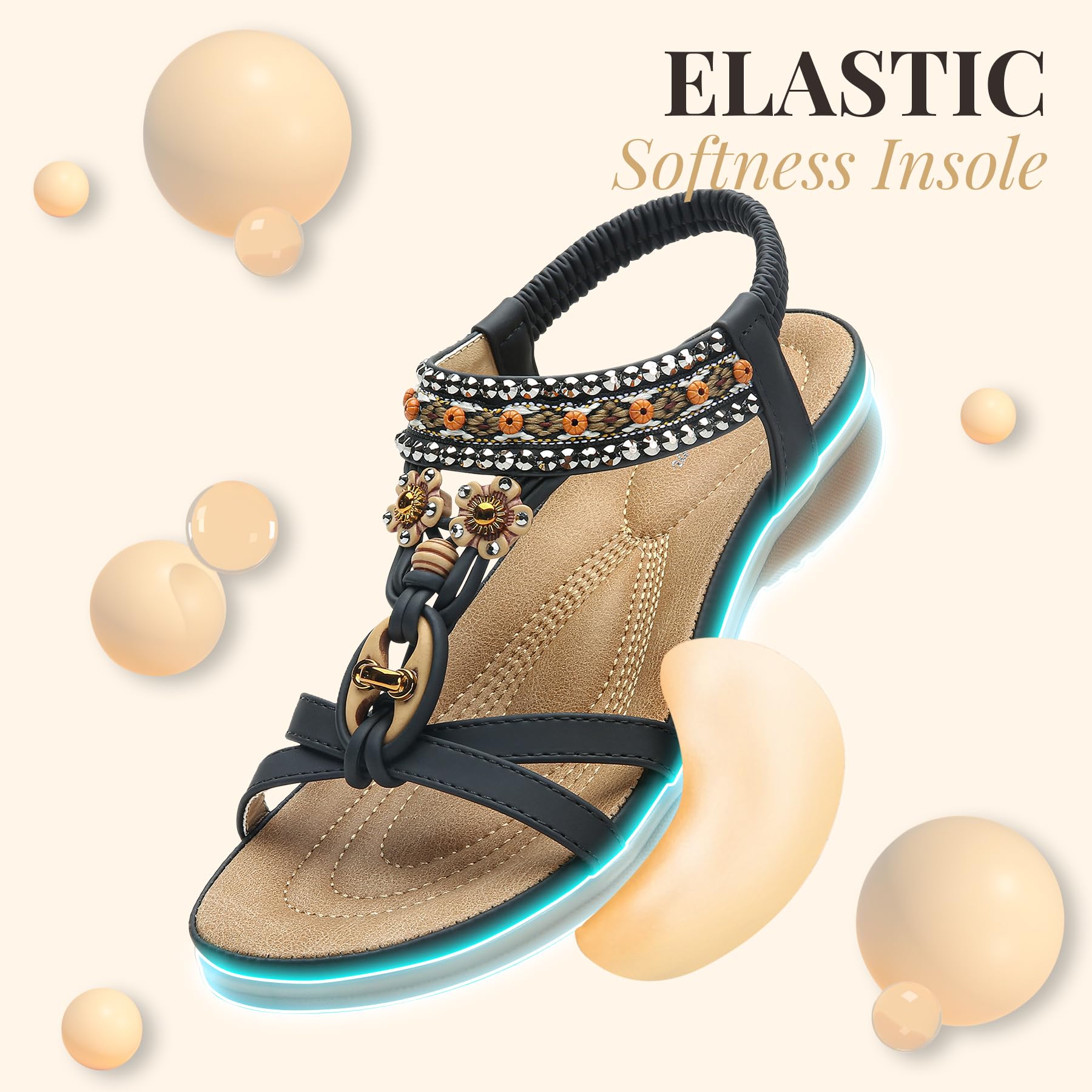 Littleplum Sandalias Señoras Verano Playa Zapatos Sandalias Planas Flip Flops Ocio Plana