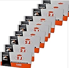 Pack of 10,000 Extra Cigarette Tubes in Box, Pack of 10 Boxes of 1000 High-End Cigarette Tubes with Filter from the French Brand, Cheap for Rolling Tobacco Smokers or Tubers