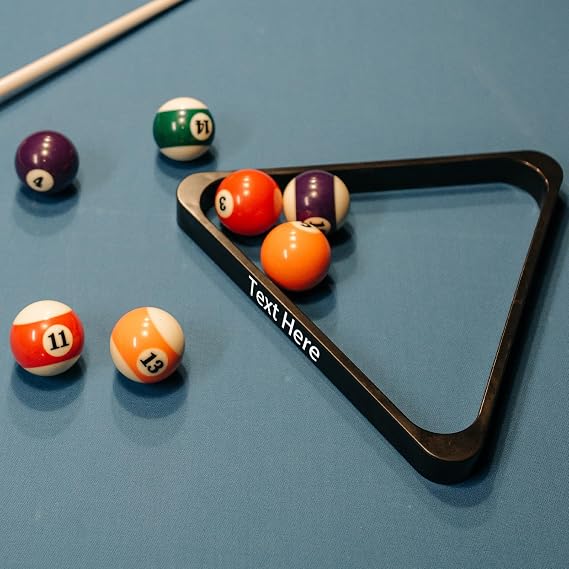 Personalized Custom Triangle Rack - Customize Your Billiard Setup