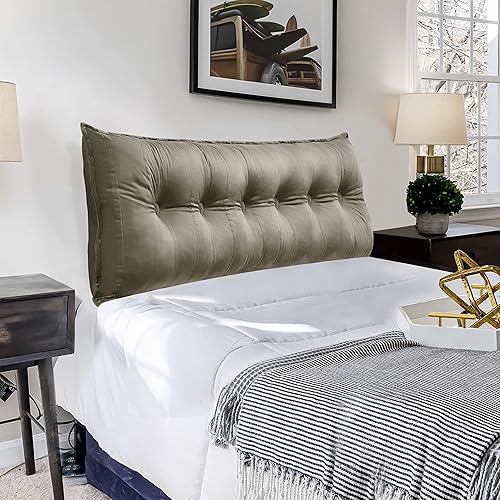 Almohada grande para cabecero, almohadas de sofá cama, almohada de lectura, almohada de cabecera de cama, almohada de apoyo de posicionamiento con