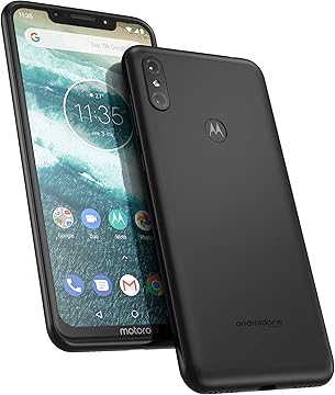Motorola One 64 GB 5 9 Inch Android One Android 8 1 UK Sim Free Smartphone with 4 GB RAM and 64 GB Storage Dual Sim Ceramic Black