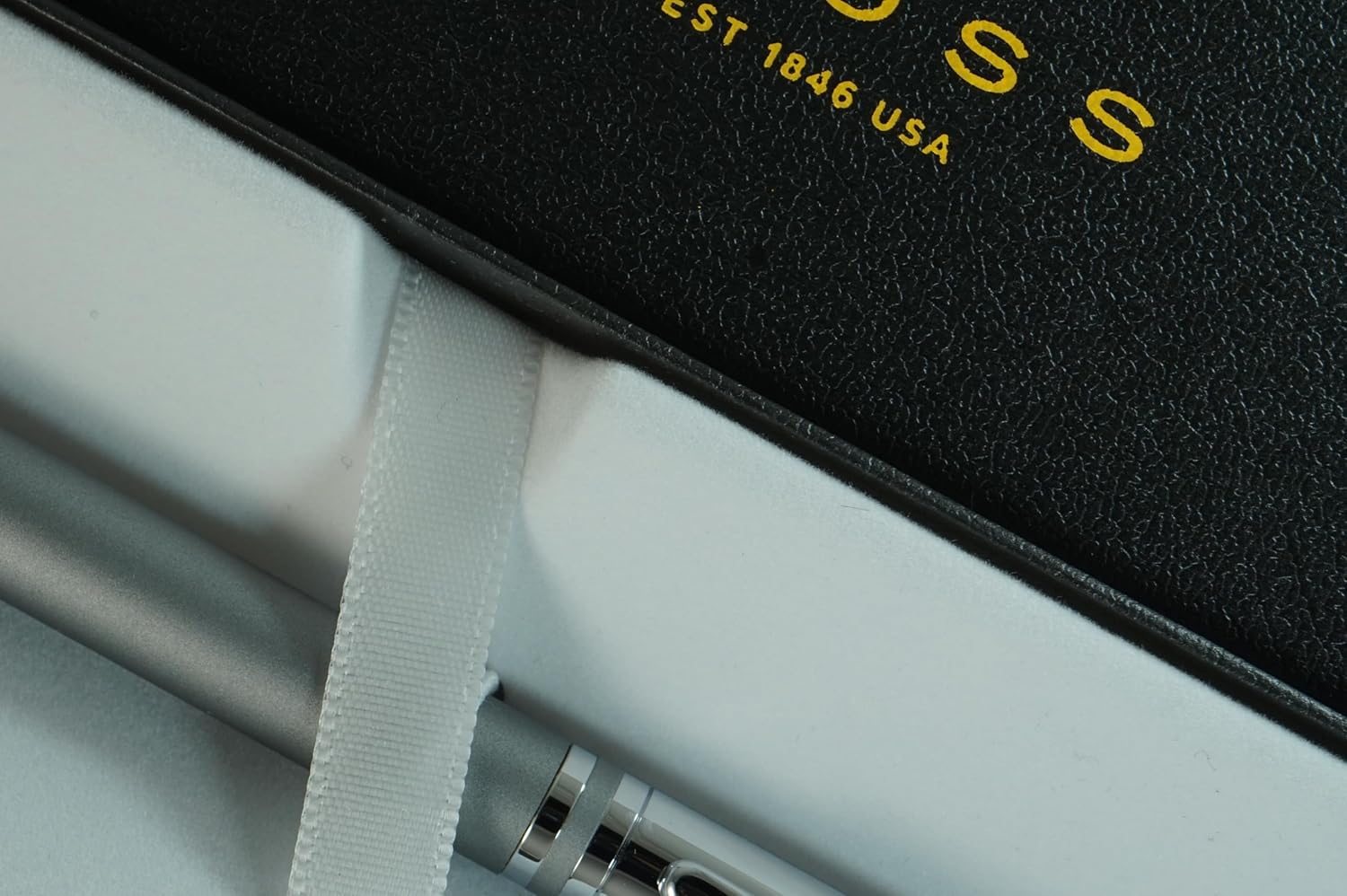 Cross Limited Collection Classic Avitar Titanium Gunmetal gray with Polished Chrome Appointments, and Matching Signature Mid Ring, Medium Point Luxury Gift Pen in gift box
