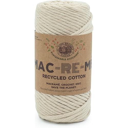 Lion Brand Yarn Mac-Re-Me Yarn, 1 Count (Pack of 1), Mineral