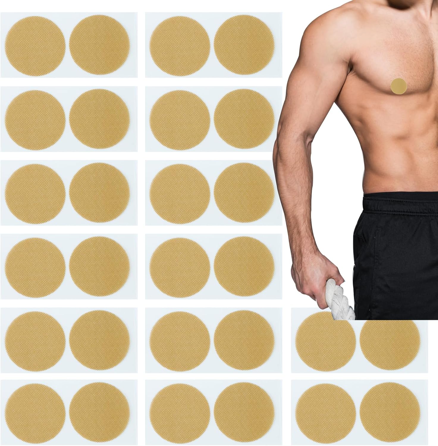 Snnshun 200 Pcs Running Nipple Patch Covers Men Mens