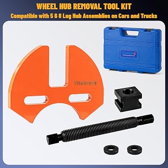 40100 Wheel Hub Removal Tool Set,Wheel Hub Buster Puller, Wheel Bearing Hub Removal Tool kit Fit for 5 6 8 Lug Hub Assemblies on Cars or Trucks