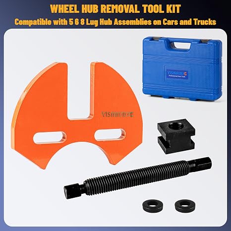 40100 Wheel Hub Removal Tool Set,Wheel Hub Buster Puller, Wheel Bearing Hub Removal Tool kit Fit for 5 6 8 Lug Hub Assemblies on Cars or Trucks