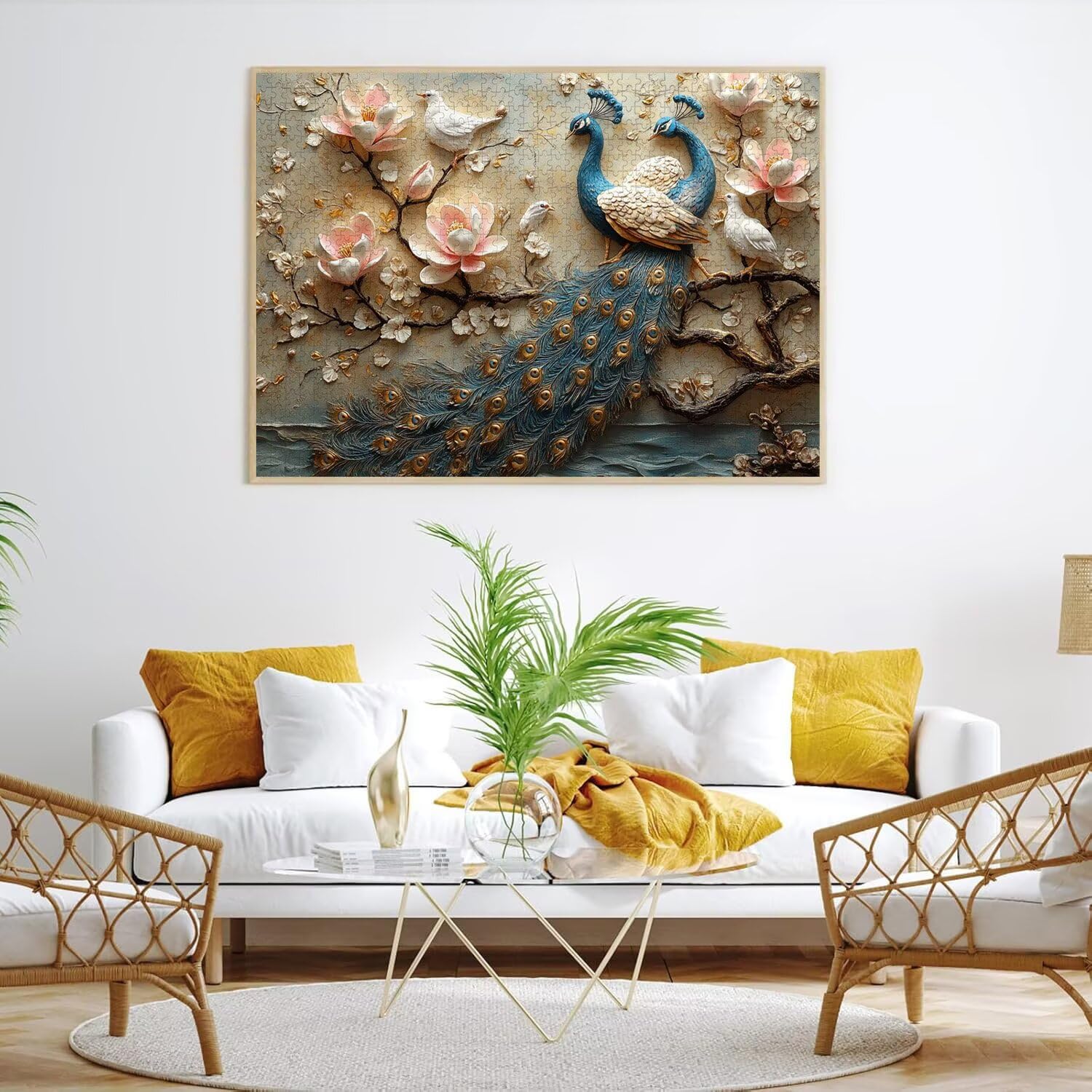Puzzle dla dorosłych 2000, paw roślina, 99 x 70 cm, n-359