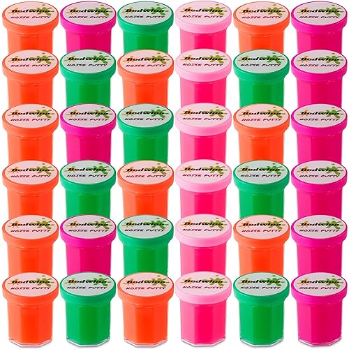 Mini Noise Putty Slime - (Pack of 48) Slime Party