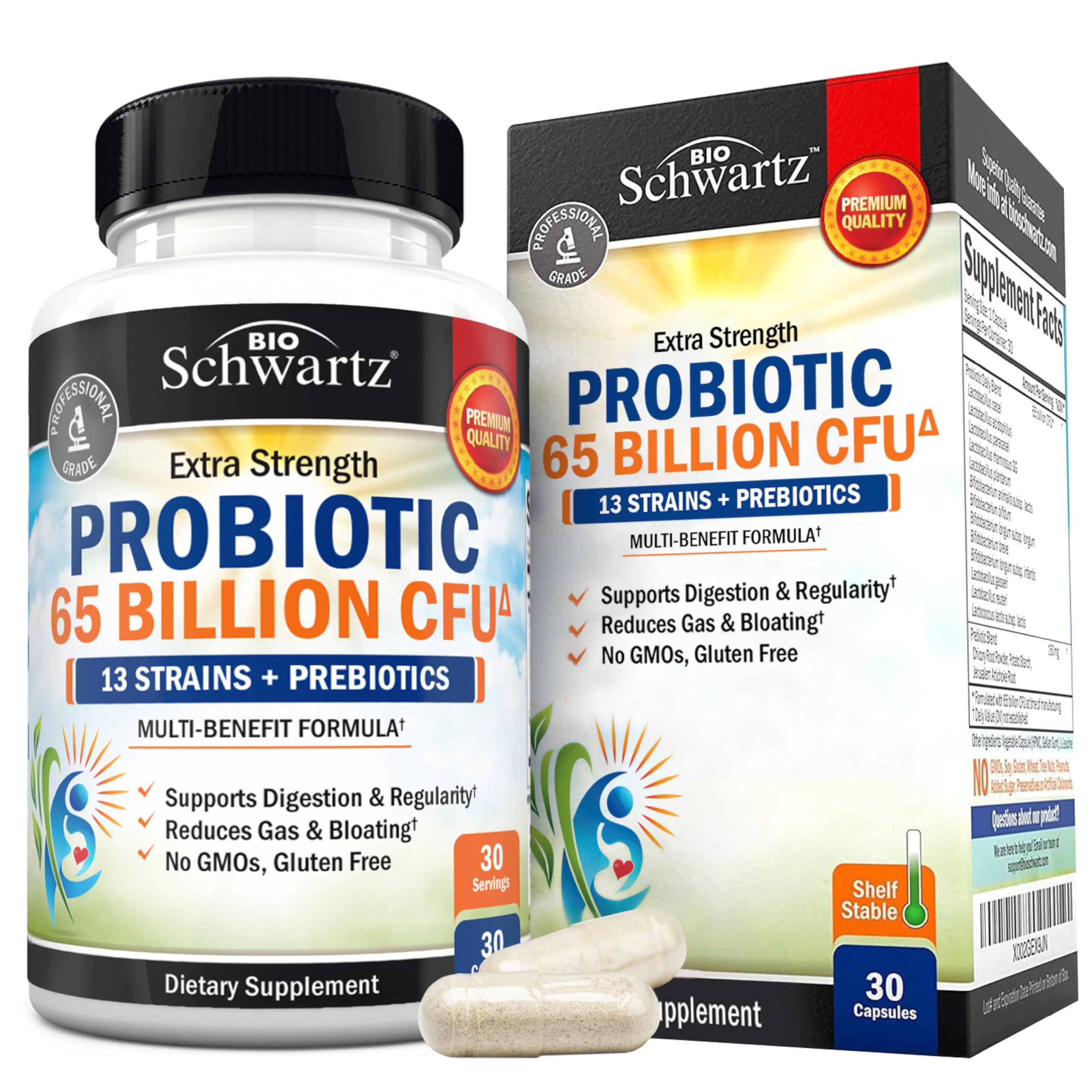 BioSchwartz Probiotic 65 Billion CFU
