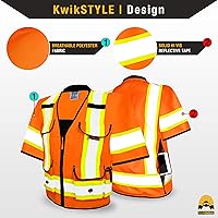 Vista 29 de KwikSafety - Charlotte, NC - GODFATHER Safety Vest [CUSHIONED COLLAR + TABLET POCKET] ANSI OSHA