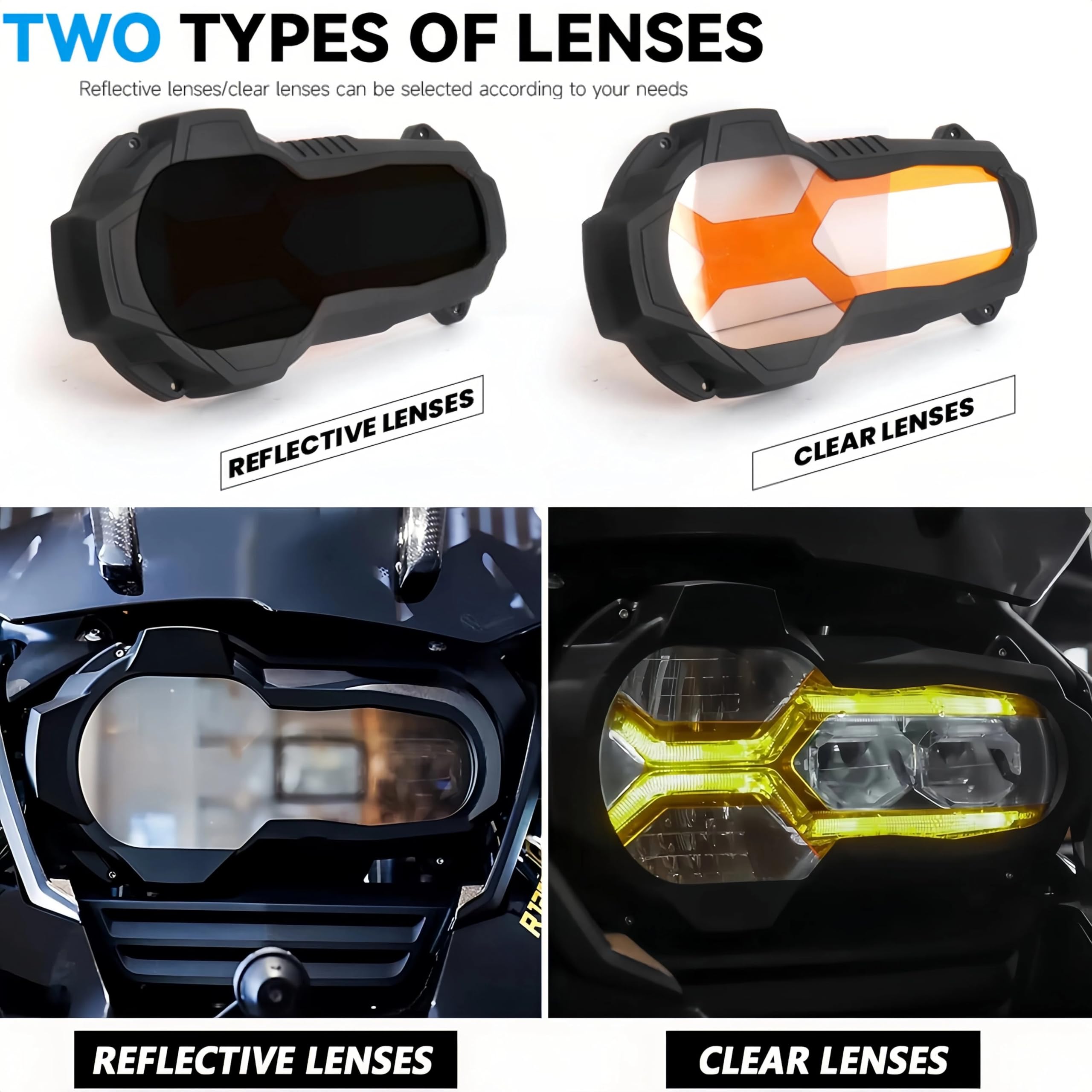 Protezione Faro In Policarbonato Per BMW R1200GS E R1250GS Adventure – Antigraffio E Antiurto, Installazione Non Distruttiva