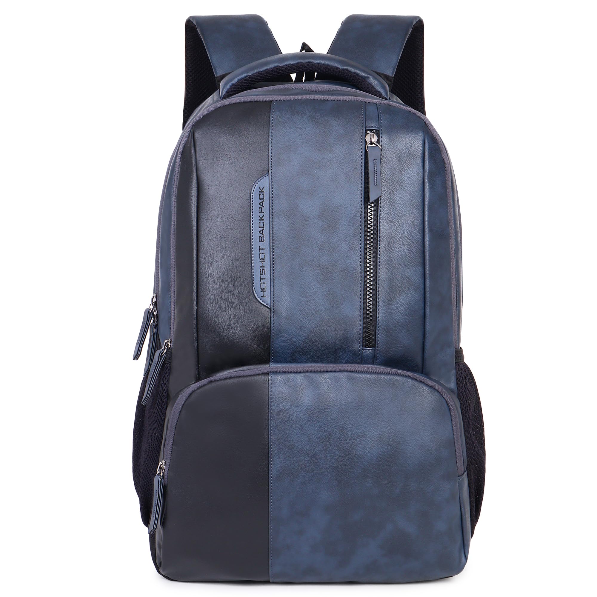 HOT SHOT BAGS VINTAGE SERIES 1396 32L FAUX LEATHER WATER RESISTANT Trolly sleeve LAPTOP BACKPACK | OFFICE BACKPACK | COLLEGE BACKPACK-image-2