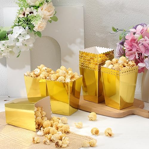 Miniatura 4 de 200 cajas de palomitas de maíz, mini caja de papel para palomitas de maíz, contenedor de cartón para palomitas de maíz para fiestas, bolsas