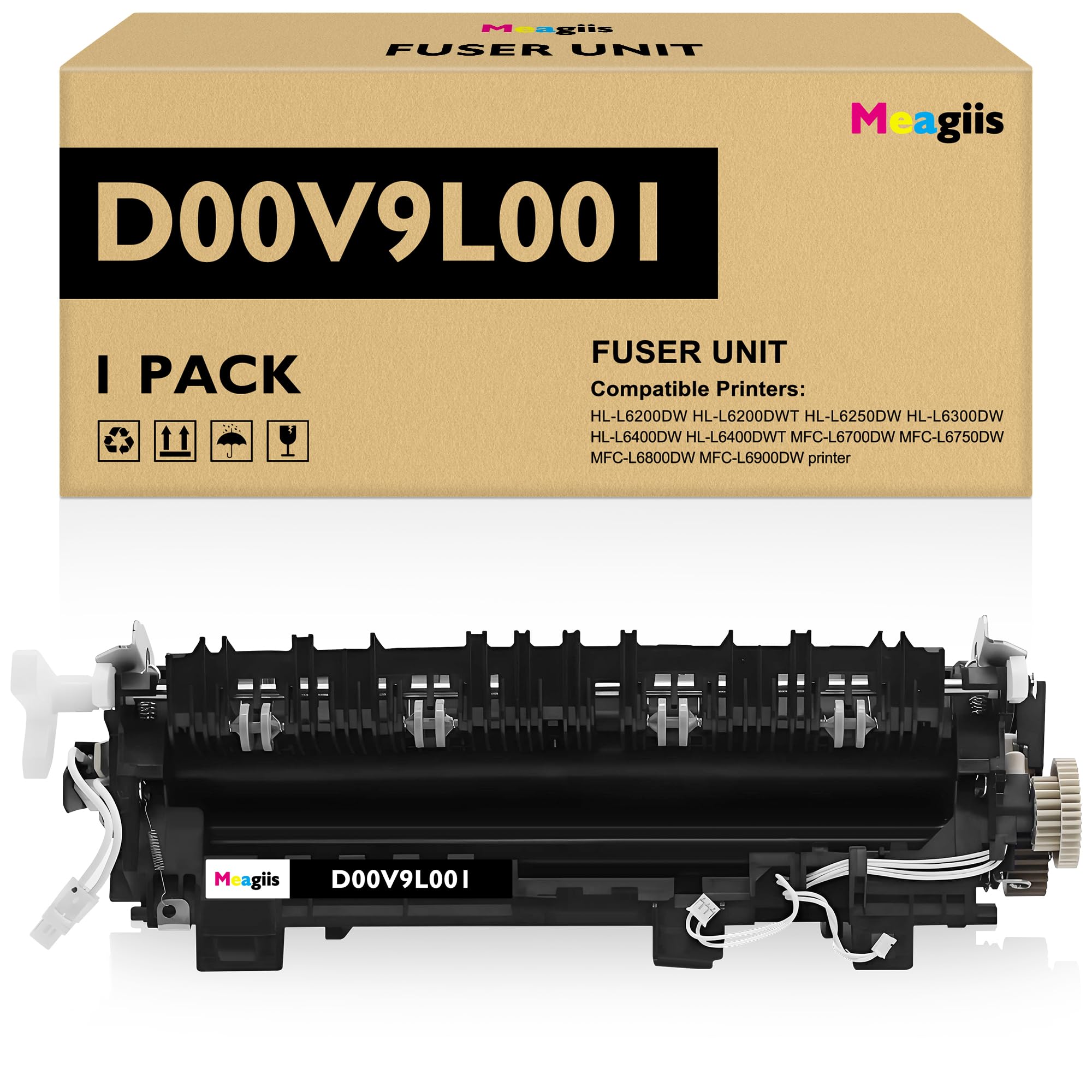 Photo 1 of Meagiis D00V9L001 Fuser Fixing Unit 110V Replacement for Brother D00V9L001 D008AK001 D01SE6001 Fuser Unit for HL-L6200DW HL-L6200DWT HL-L6250DW HL-L6300DW HL-L6400DW MFC-L6700DW MFC-L6800DW Printers