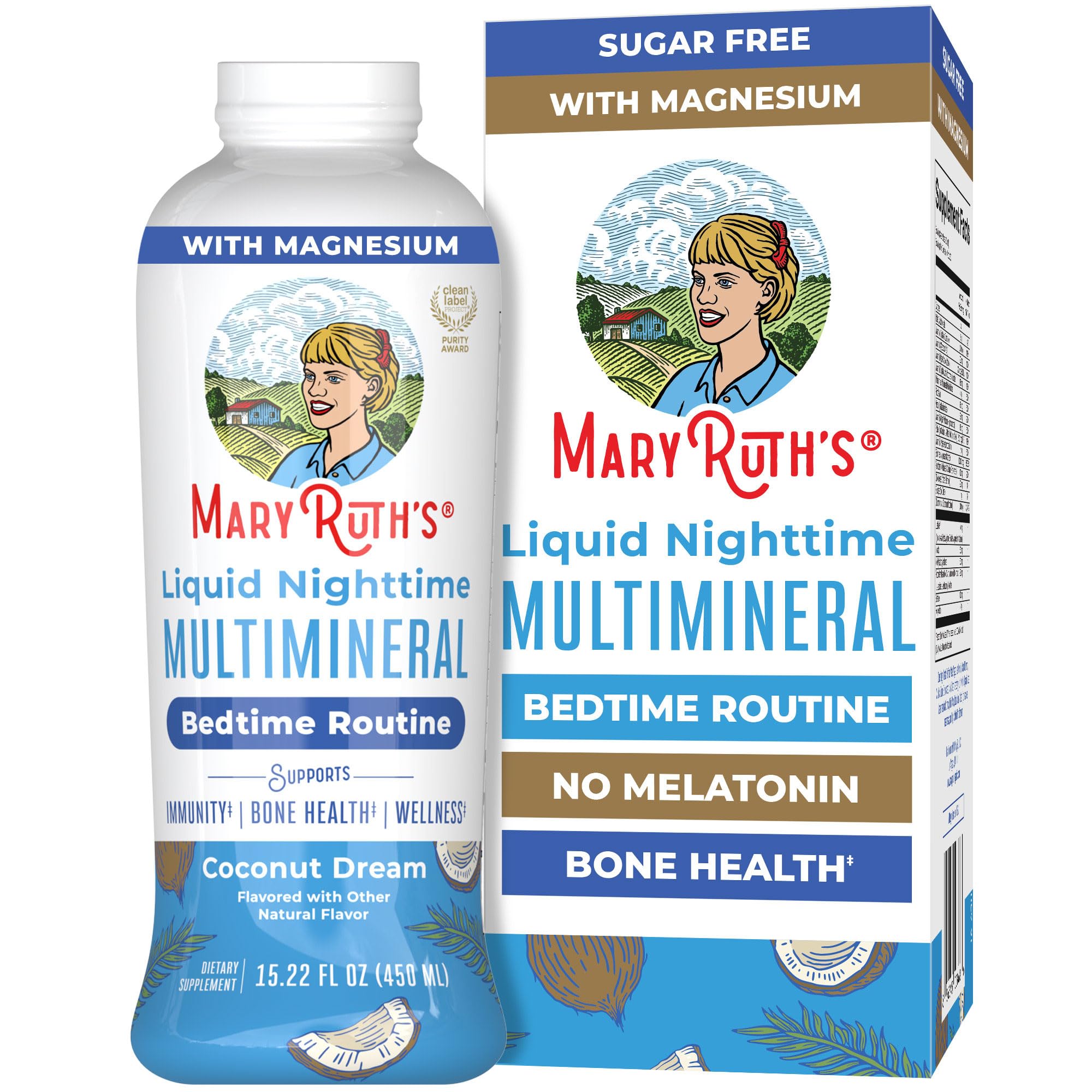 MaryRuth's Liquid Nighttime Multimineral Travel Pack, 8 Pack — Amazon image 12