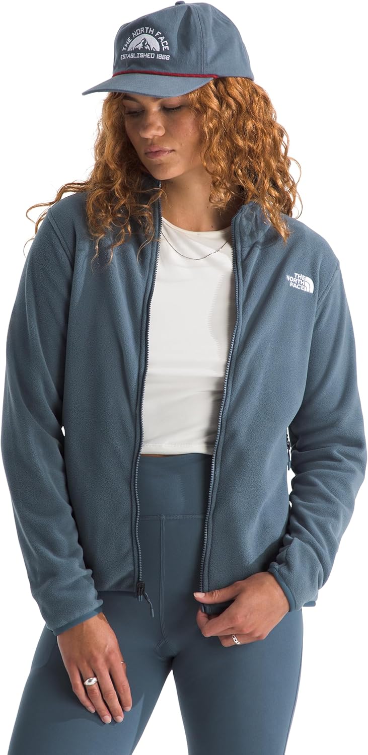 The North Face womens Glacier Fleece Jacket (Standard & Plus Size) - Soft Pullover With Zippered Hand Pockets