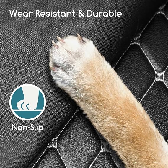 Nobleza Car Boot Protector for Dogs - Nonslip Waterproof Liner With Side & Bumper Protection, Universal Antifouling Durable Seat Cargo Cover for Cars, Trucks and SUVs