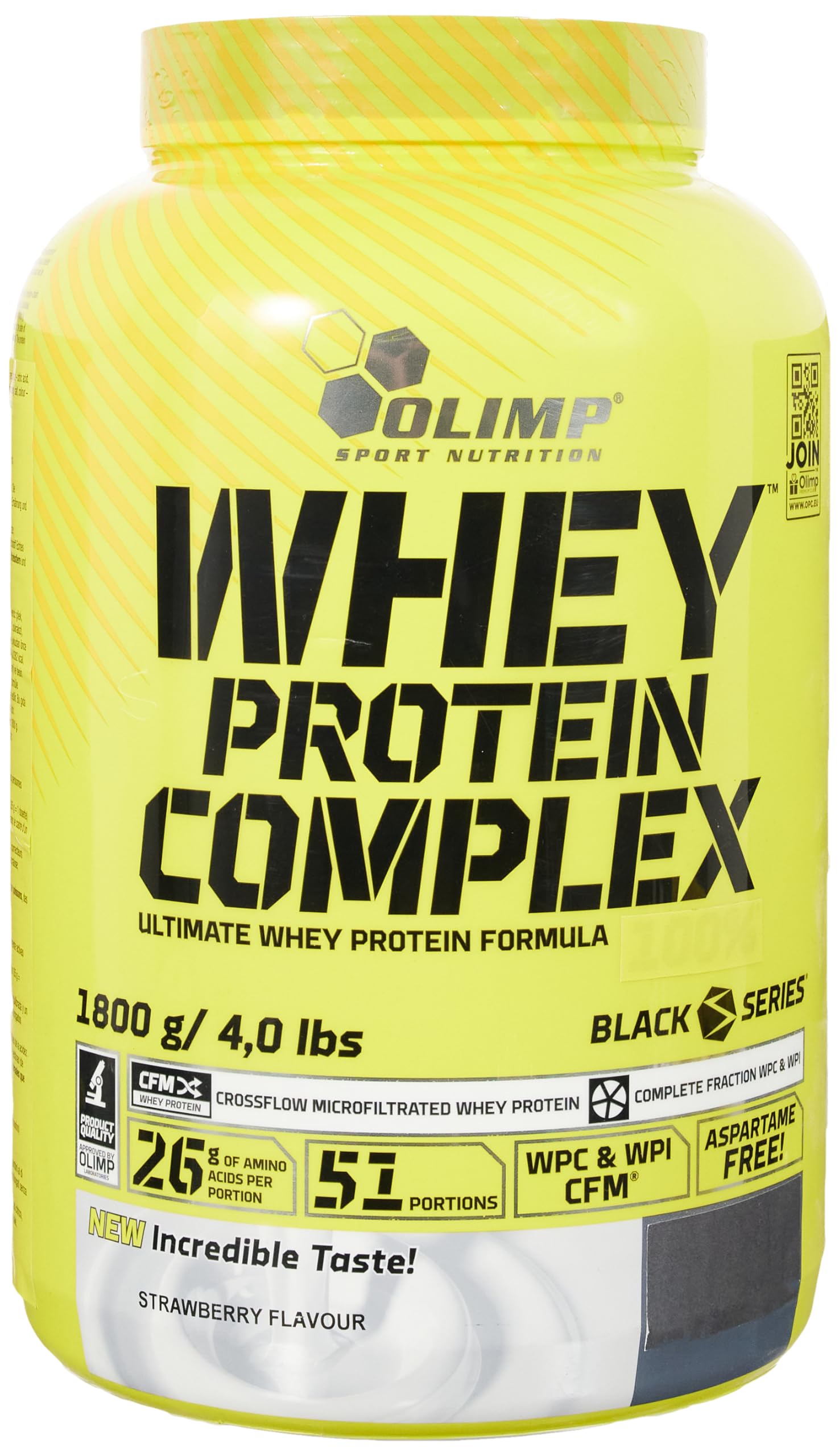 OLIMP SPORT NUTRITION Whey Protein Complex - Çilek, 1800 Gr