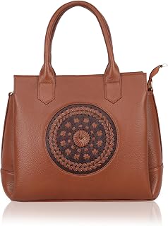Chimo Women's Genuine Leather Hand & Shoulder Bag – Elegant Ladies' Purse with Unique Design, Ideal for Parties, Travel, a... Price In India