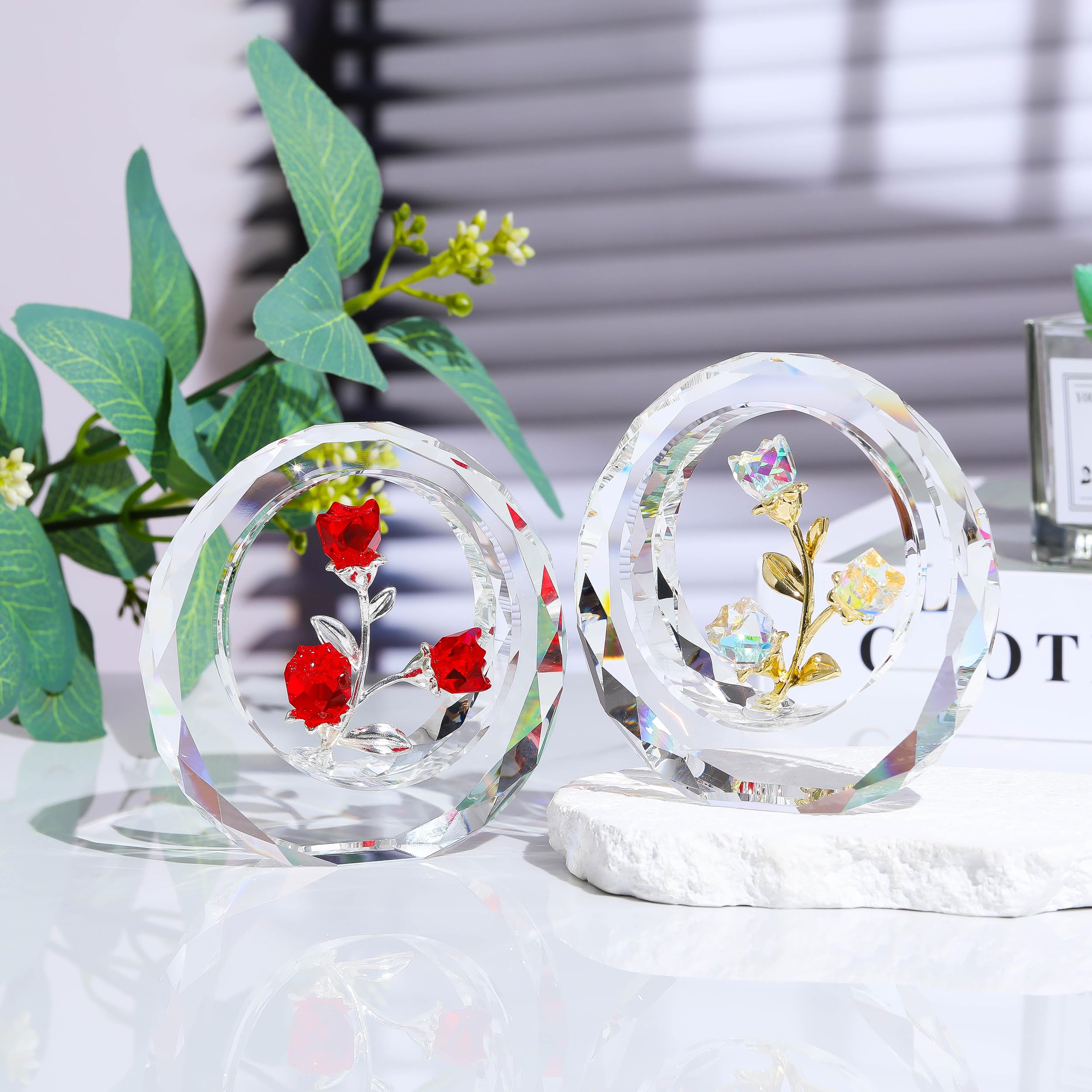 Roos in Een Glazen Pot - Luxe Roos in Een Glas Met LED
