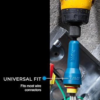 Ideal Electrical Spin-Twist Connector Socket, Wire Twister Tool for Drill, 1/4 in. Chuck, Fits Most Drills, Works with Twist-On Wire Connectors for Fast Easy Installation