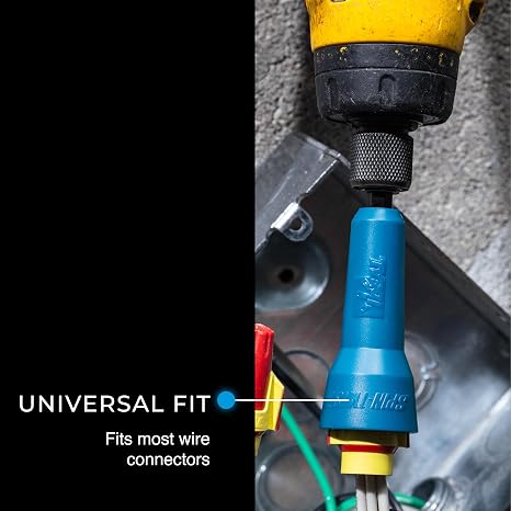 Ideal Electrical Spin-Twist Connector Socket, Wire Twister Tool for Drill, 1/4 in. Chuck, Fits Most Drills, Works with Twist-On Wire Connectors for Fast Easy Installation
