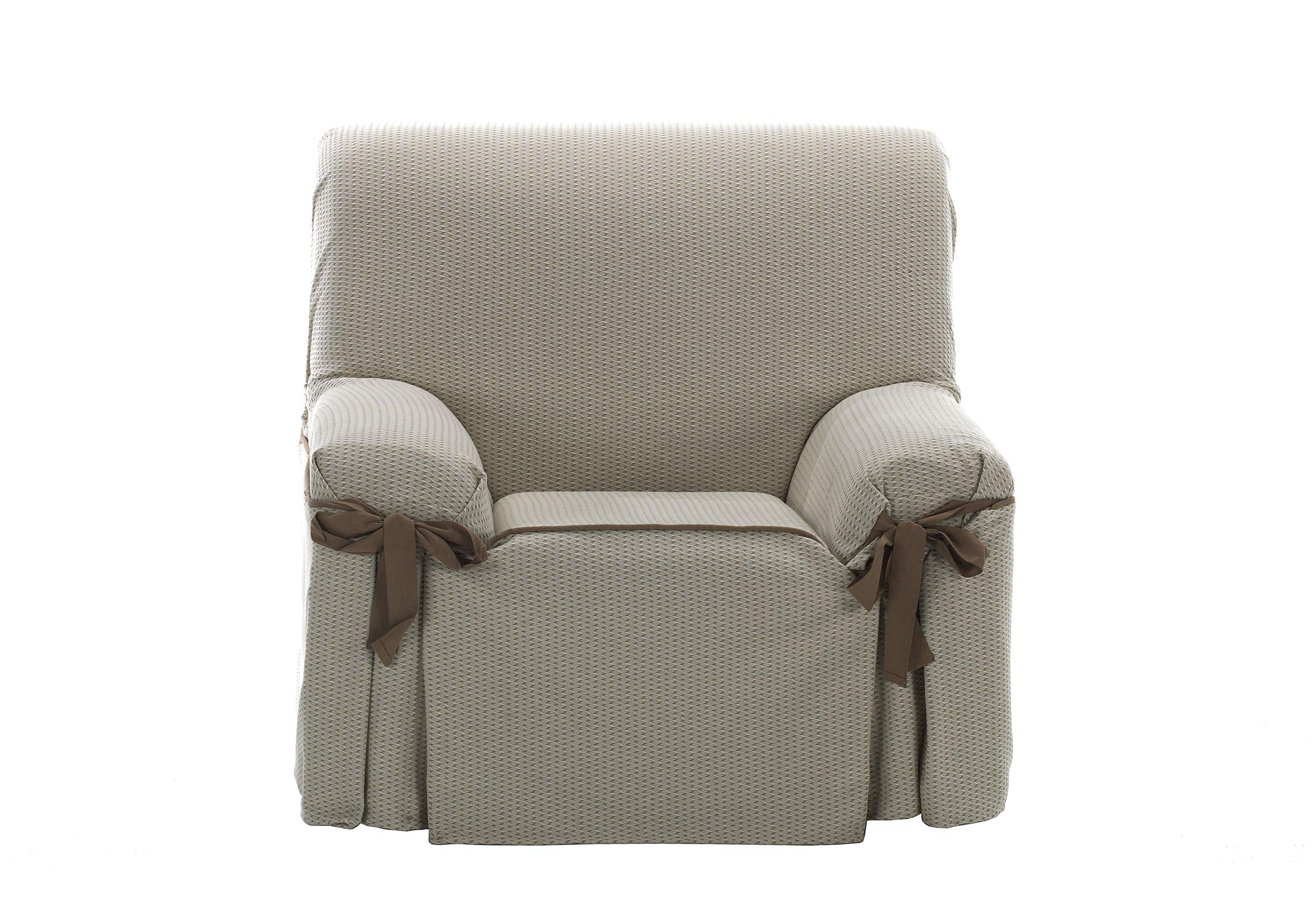 Martina Home Capri Sofa Cover Bows, Linen, 1 Seater