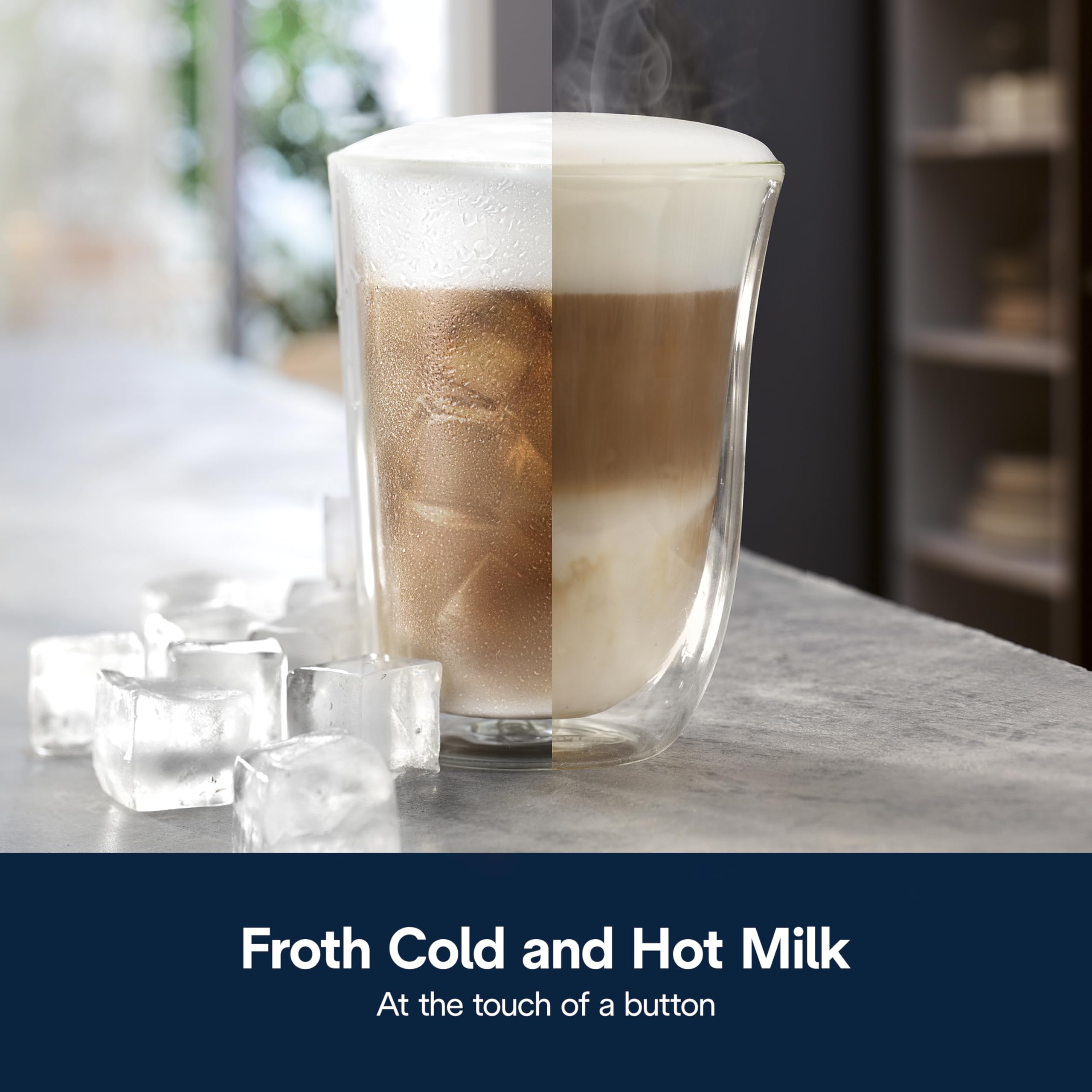 DeLonghi LatteMix Cold and Hot Frother for Dairy and Plant-based