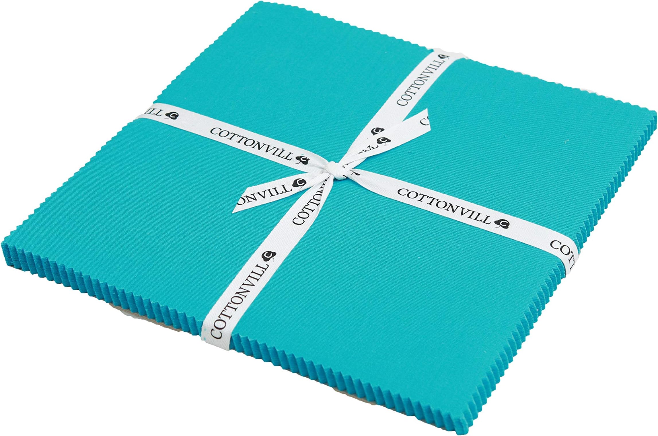 20COUNT Cotton Solid Quilting Fabric (10inch Square, 31-Bluebird)