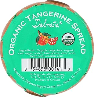 Dalmatia Imports Organic Tangerine Spread, 8.5 Oz