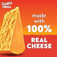 Vista 4 de Goldfish Mega Bites Galletas de Queso Cheddar Fuerte, Bolsa de 5.9 Oz